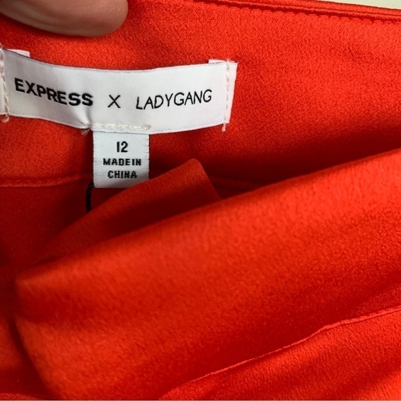 Express Wide Leg Red Trouser Pants Size 12R NWT - Picture 2 of 8